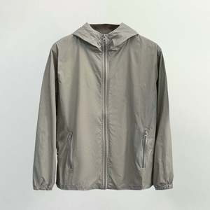 <b>Drop</b> Tail Men Windproof Jacket Long <b>Back</b> Curved Hem Sport Coat Performance Athletic Active Outerwear Collection - Product Image 1