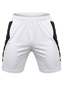 Men's High Street Padded Shorts Mid <b>Waist</b> Elastic <b>Waist</b> Breathable Quick Dry Anti <b>Slip</b> Solid Color Casual Sportswear - Product Image 2