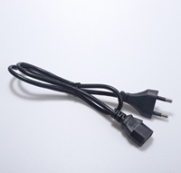 Cable de Alimentación con Enchufe Europeo Schuko Tipo-C IEC C13, 220V 10A, Compatible con Electrodomésticos en Tailandia como Televisores, Impresoras y Ollas Arroceras