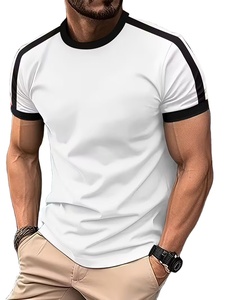 เสื้อยืดระบายอากาศเสื้อยืดผู้ชายเสื้อยืดแขนสั้นระบายอากาศได้ดีมีปกสีตัดกันสำหรับฤดูร้อน - Product Image 2