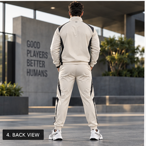 Survêtement de jogging sportif sublimé pour homme, blanc et noir, coupe-vent, avec fermeture éclair intégrale, respirant, logo avant, OEM, le plus vendu 2026 - Product Image 4
