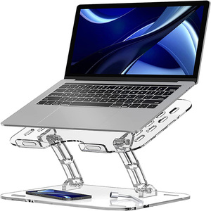 Cao trong suốt Acrylic Máy tính để bàn máy tính xách tay đứng máy tính hiển thị đứng bán buôn tùy chỉnh Máy tính văn phòng đứng - Product Image 1