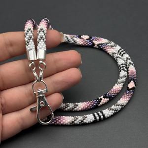 สร้อยคอประดับลูกปัดทำมือ ดีไซน์เก๋ สีขาว ชมพู ดำ เทา ม่วง สไตล์โบฮีเมียน เหมาะสำหรับงานแต่งงาน ของขวัญวันฮาโลวีน - Product Image 4