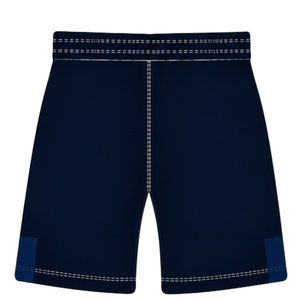 Ensemble short et maillot de rugby bleu marine et blanc, manches courtes, col en V, motif géométrique, uniforme d'équipe personnalisé, respirant, pour entraînement sportif - Product Image 6
