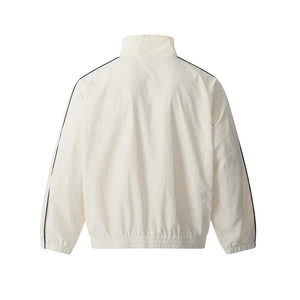 Custom logo Oem Reflective Piping Stripe Blank Track <b>Jacket</b> Wind Breaker Windbreaker Nylon Tracksuit High Quality Unisex for <b>Men</b> - Product Image 4