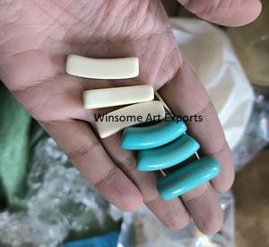 Cuentas de Resina Personalizadas para la Creación de Joyas – Cuentas Curvas en Forma de Tubo/Barril al por Mayor, Mezcla de Colores y Tamaños, Suministros para Hacer Pulseras y Collares - Product Image 2