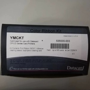 Datacard YMCKT Ribbon 535000-003 | Color Ribbon Kit for CD/CP Series Color Printer Prints 500 - Product Image 1