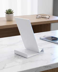 Modern Sturdy Clear Matt Acrylic Customized Countertop Phone <b>Stand</b> Easy Assembly Freestanding Elegant Display Solution - Product Image 6
