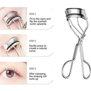 Recourbe-cils UBI et recharge en acier inoxydable pour toutes les formes de yeux, soin personnel professionnel, maquillage beauté avec instructions - Product Image 2