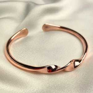 custom etching engraved men and women hand wear <b>Copper</b> Alloy Cuff Bracelet Women's Classic Engraved Gift Jewelry - Product Image 4