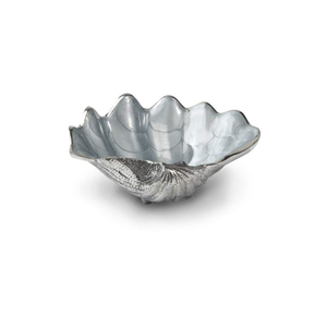 Bol de service créatif en aluminium moulé, bol à fruits, plat de service de luxe en aluminium argenté pour événements formels - Product Image 2