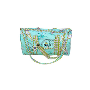 Bolsos de Mano Casuales para Mujer, Grandes, Acolchados, de Algodón, Plegables, Ligeros, con Cierre, Bolsos de Viaje Duraderos - Product Image 1