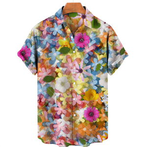 Camisa Hawaiana con Cuentas, Diseño de Calavera con Impresión Digital 3D, Corte Holgado, Tallas Grandes para Hombre - Product Image 3