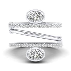 Anillo Solitario REYES con Moissanita de Corte Ovalado de 1.64 Quilates en Plata de Ley 925, Anillos de Compromiso, Joyería Fina - Product Image 1