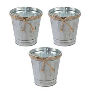 Grand bac à plantes galvanisé pour la décoration extérieure du jardin, offrant un charme rustique et une résistance aux intempéries durable. - Product Image 5