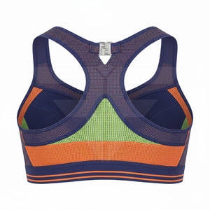 เสื้อชั้นในกีฬาสำหรับผู้หญิงแบบขายส่ง รองรับทรงได้ดี สวมใส่สบาย สีนู้ด สายคู่ รับผลิตแบบ OEM ไร้ตะเข็บ เสื้อชั้นในกีฬาสำหรับออกกำลังกาย - Product Image 3