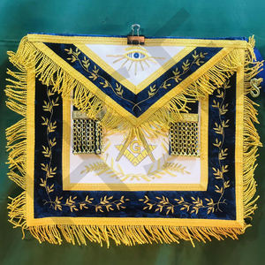 Tablier maçonnique bleu de haute qualité - Product Image 1