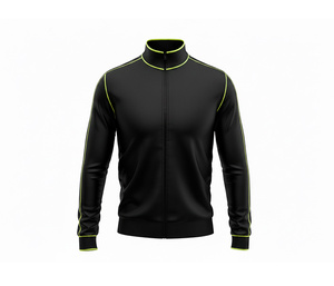 Veste en polyester à fermeture éclair intégrale avec design personnalisé par sublimation, vêtements de course et de fitness, chaude, respirante, séchage rapide |   Tailles Hommes Femmes Jeunes - Product Image 2