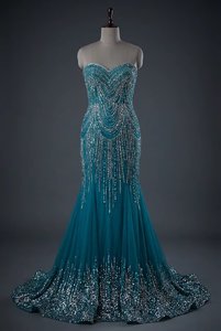 Vestidos de Noche de Lujo con Lentejuelas, Cuello Alto, Estilo Sirena, Vestido Formal Elegante sin Mangas para Fiesta de Gala, Compra al por Mayor, Nueva Llegada 2026 - Product Image 3