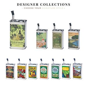 [Holar] Taiwan Made Vintage Rectangle Shaped Non-Drip Stainless Steel <b>Oil</b> Dispenser <b>Bottle</b> <b>for</b> <b>Kitchen</b> - Product Image 5