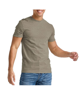 Fabricants de chemises OEM, sur mesure, 100% coton, manches courtes, col rond, décontracté, respirant, séchage rapide, coupe régulière, fitness pour hommes - Product Image 6