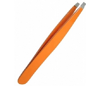Pinzas profesionales de acero inoxidable para cejas con etiqueta privada Diseño de Punta inclinada disponible a granel - Product Image 3