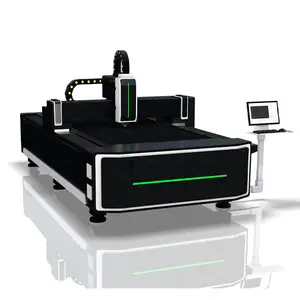 LaserMen mesin pemotong laser serat logam penjualan pabrik dengan pendingin air 1000w 1500w 2000w efisiensi pemotongan yang lebih tinggi