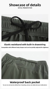 กางเกงขาสั้นเอวยางยืดสูงสำหรับผู้ชาย- ชุดลำลอง - Product Image 3