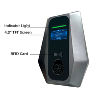 Borne de recharge murale AC 7kW 11kW 22kW pour VE, contrôle par application Wi-Fi, application de recharge VE, RFID, OCPP 1.6J, usage domestique et commercial