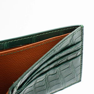 Portefeuilles en cuir pour hommes faits à la main, pliables, sécurisés RFID, fournisseur de marques personnalisées, portefeuilles de mode haut de gamme à prix raisonnable. - Product Image 3