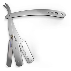 Navaja de Afeitar Profesional para Hombre, de Acero Inoxidable, con Bloqueo Giratorio, Calidad de Salón, Afeitado Preciso, Hoja Recta - Product Image 6