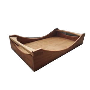 Bandeja para servir bebidas de frutas, bandejas de granja de Acacia Real personalizadas, bandeja de desayuno Rectangular grande superventas de estilo moderno - Product Image 1