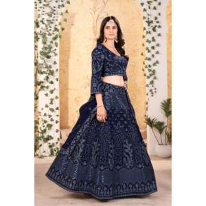 Conjunto de mujer de último diseñador Lehenga Choli bellamente bordado - Product Image 2