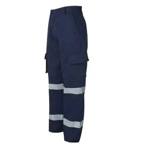 Best Selling Reflective Safety Work Wear for Construction Workers Men's Overalls Pant with Refined Reflector Stripes Wholesale - Product Image 4