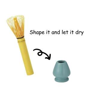Traditional Bamboo <b>Tea</b> Whisk Matcha Mixing Tool with Long Handle and Holder Durable Design for <b>Tea</b> Drinking - Product Image 3