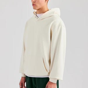 Sudadera Oversize de Invierno de Alta Calidad, de Algodón/Fibra de Bambú, Negra, Bordada, con Estampado Personalizado, Cómoda y para Uso Urbano - Product Image 3