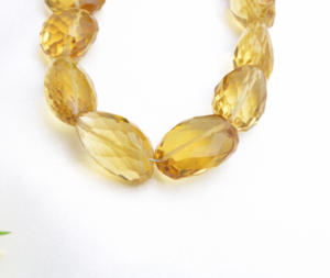 สร้อยคอหินธรรมชาติขนาด 16 นิ้ว รุ่น Naturel Honey / Beer Quartz สำหรับทำเครื่องประดับชั้นดี, หินธรรมชาติจำนวนมาก - Product Image 3