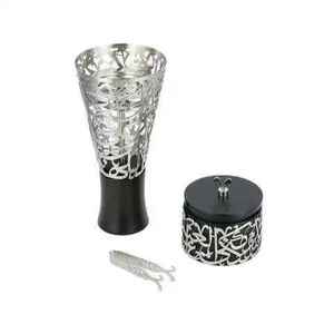 Juego de tazas de té de cobre martillado con bandeja, azucarera y cuchara, juego de lujo para servir té, café, para el hogar, hotel, restaurante - Product Image 3