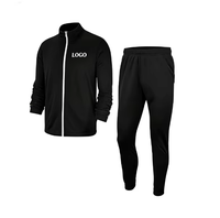 Survêtement en polyester polaire uni personnalisé avec logo pour l'hiver, style streetwear |   Ensemble de sport 2 pièces |   Vêtements de sport légers à séchage rapide OEM ODM