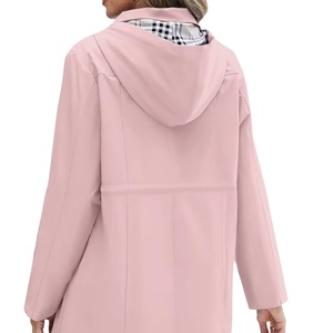 Abrigos Impermeables Largos con Capucha para Mujer, Cortavientos Forrados, Ropa Exterior, Directo de Fábrica, Nuevo Modelo, Bangladesh - Product Image 1