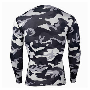<b>Men</b> <b>Compression</b> Camo Printed Suits Gym Clothing <b>Tights</b> Long Sleeves Fitness Activewear Workout 2 Piece <b>Compression</b> Set - Product Image 6