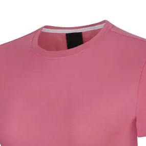 Chemises décontractées ajustées en mélange polyester/coton respirant pour femmes, T-shirts en tissu éponge de haute qualité à la mode, logo personnalisé - Product Image 5
