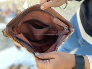 Bolso de cuero con flecos de piel de vaca más vendido para mujer, bolso de cuero de vaquera estilo bohemio tallado a mano - Product Image 5