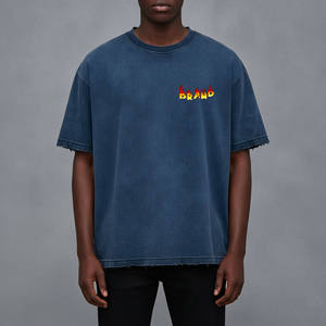 Nouvelle Arrivée 2026 T-shirt Homme Coupe Ample 220 g/m² 100% Coton Jersey Uni Sérigraphié Écologique - Product Image 4