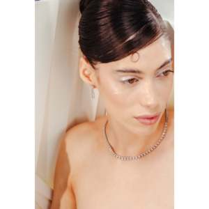 สร้อยคอเพชรทองคำขาว 18K - เครื่องประดับชั้นดี - Product Image 5