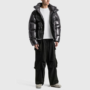 Chaqueta de Invierno Acolchada para Hombre, Personalizada con Logotipo OEM, Chaqueta de Burbujas Cálida para Hombre - Product Image 3