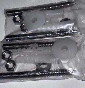 Dhananjay <b>Polymers</b> Ss Rack Bolt for Wash Basin Zinc Plated Mild Steel 16mm Cross Head Three Set 1 Year Warranty Low Pressure - Product Image 4