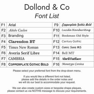 Dollond London Antique Brass Art Deco Rectangle Personalized <b>Door</b> <b>Name</b> <b>Plaque</b> Handmade Embossed Lettering for Home Office Hotel - Product Image 6