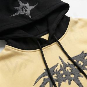 Sweat-shirt à capuche basique en coton mélangé, style streetwear tendance hip-hop, 100% coton tissé, personnalisable, pour l'automne et l'hiver - Product Image 4