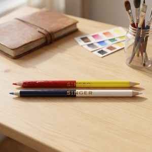 Crayon de marquage pour couture AA0119 |   Crayons de marquage Singer pour la couture, rouge, jaune, bleu, en bois, durables pour la couture à la machine - Product Image 5